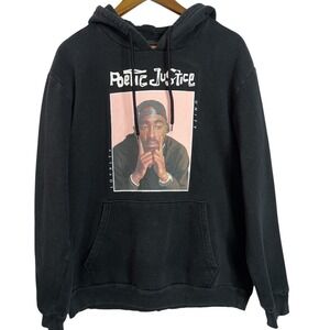 Poetic Justice Tupac Shakur Graphic Hoodie Black Chemistry 1993 Movie Unisex M